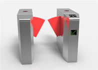 304 Stainless Steel Flap Barrier Gate , Synchronization Controlled Access Turnstiles