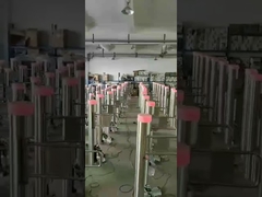 Hüfthohe Drehkreuzschranke für Fußgänger aus Edelstahl 304