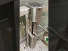 Vollständig motorisiertes, bidirektionales, um 90 Grad schwenkbares P-Typ-Absperrgitter