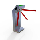 Access Control Stainless Steel Tripod Turnstile CE Approved With LED Decorative Lamp