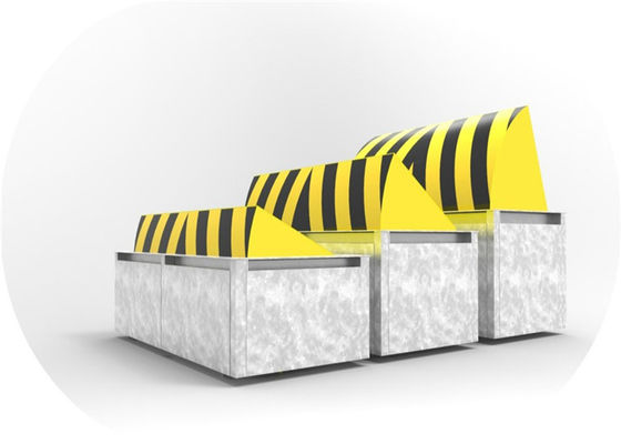 Vollautomatischer 80T-Ladungs-A3 Stahl-Hydraulischer Straßensperrer mit LED-Licht für die Terrorismusbekämpfung