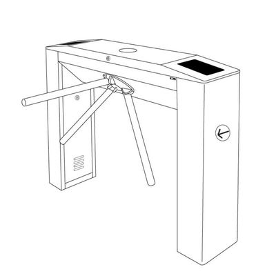 Arm-Drehkreuz IP 54 des intelligenter Verschluss-waagerecht ausgerichtete Fußgänger-drei Verdoppelungzugriffskontrolle