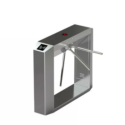 304 Edelstahl IP54 Elektronische Drehkreuztore mit 30-35 Personen/Minute Hüfthohes Tripod-Drehkreuztor