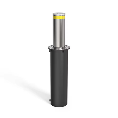 600 mm Hebhöhe Hydraulischer Aufsteiger Bollard Mehrfarbiger Reflexionsstreifen OEM Logo gedruckt