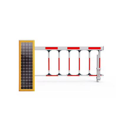 Schnellgeschwindigkeit Gerade Klappzaun Arm Parkplatz Garage Barriere AC 220V 110V DC24V Solarpaneel integriert