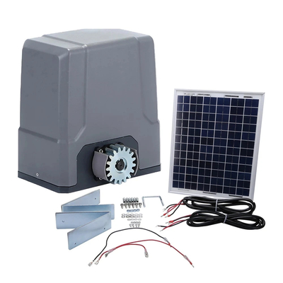 SL800DC Schiebetoröffner 24V Gleichstrommotor Solarpanel geladener Backup Batterie Fernbedienung