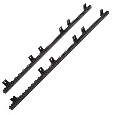 ID-Karte Zugriff 4 Lugs 6 Plugs Getriebe-Rack Nylon schwarzer Kunststoff für automatische Schiebetor-Öffner