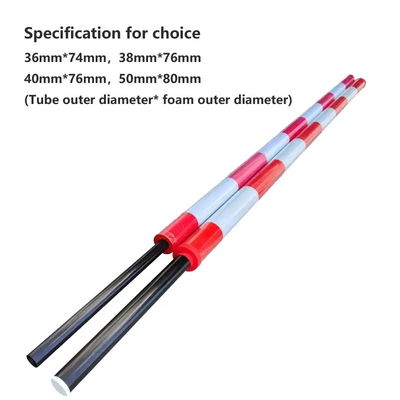 Leichter, langlebiger Carbonfaser-Auslegerarm mit rot-weiß reflektierender Folie für Schranken