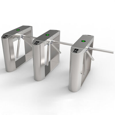 SS304 oder SS316 Stativ Turnstile Gate mit 30 Personen pro Minute Durchflussrate und 5 Millionen Mal Haltbarkeit