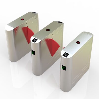 304 Edelstahl 550 mm Breite 40 Watt Gleichstrommotor Fußgänger-Flap-Schranktür zur Zugangskontrolle