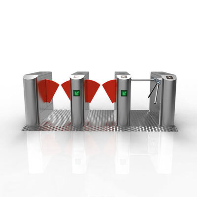 100 Watt Bidirektionale Flap Barrier Turnstile mit 260 mm Flügel für Metro und Flughafen-Zugriffskontrolle