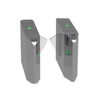 304 Edelstahl-Klappschranke mit einer Durchflussrate von 25-30 Personen/Minute und CE-Zertifizierung für sichere Zugangskontrolle