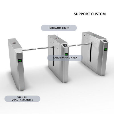 Sicherheits-Tor-Zugriffskontrolldoppeltes Moter-Brücken-Tropfen-Arm-Drehkreuz IP55 RFID