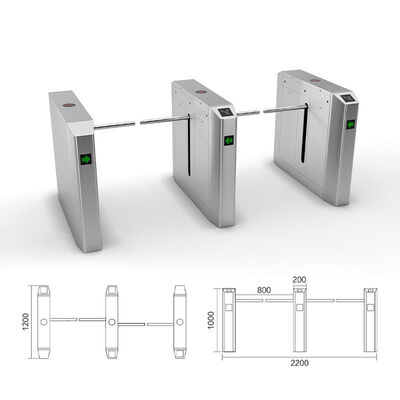 24V BLDC Bewegungsrichtungs-LED Licht-Anzeichen Tropfen-Arm-Drehkreuz-des dünnen Größen-Bi-