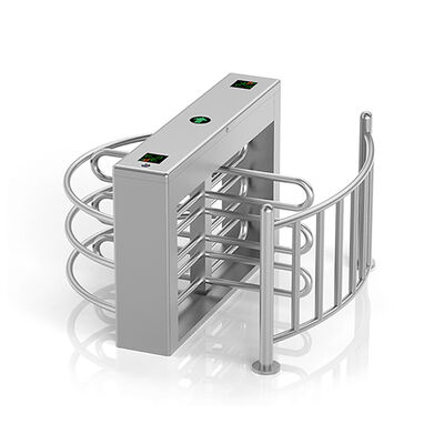 Fingerabdruckleser 304 Edelstahl Bi-direktionales Halbhohes Drehkreuz in Taillenhöhe