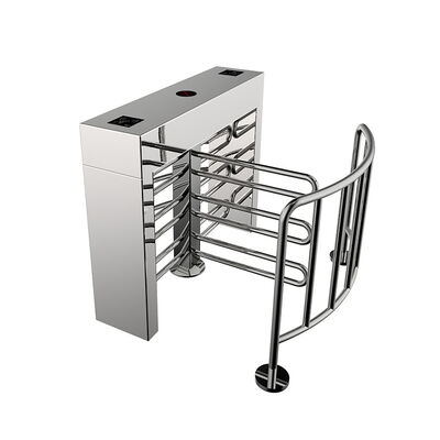 316 Edelstahl Halbhöhe Drehscheibe mit hydraulischem Puffer für 25 bis 30 Personen pro Minute