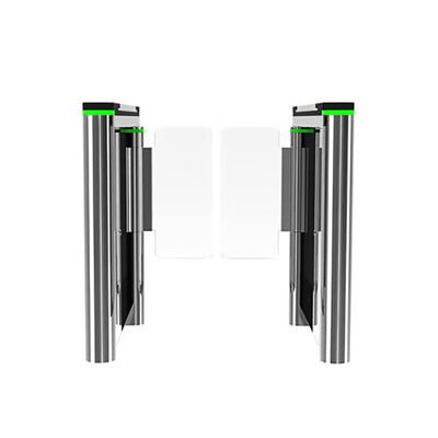 SS304 Acryl 900 mm Breite Fußgänger-Turntile Tor mit Gesichtserkennung und BLDC Motor