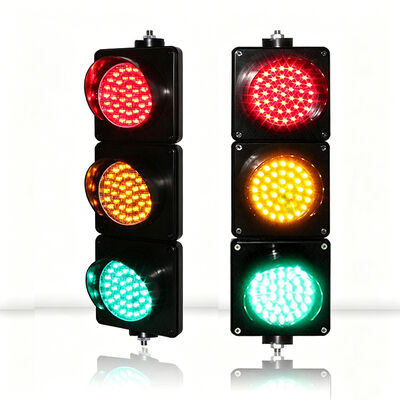 100 mm Durchmesser UV-beständiges Polycarbonat IP65 wasserdichtes LED-Verkehrssignal für Parkplätze und Straßen