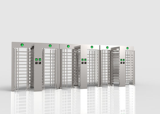 SS304 Vollhöhendrehscheibe mit biometrischer Erkennung und doppelter Spur zur sicheren Zugangskontrolle
