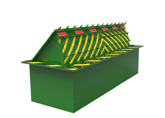 3.7KW Leistung 80 Tonnen Belastung LED-Warnlicht Hydraulischer Straßensperrer Sicherheitsbarriere