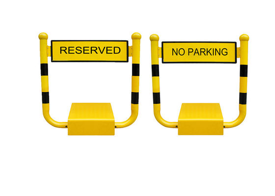 Parkplatzsperre in H-Form mit Kunststoffbeschichtung, 5 Tonnen Widerstandsfähigkeit und DC 12V 7AH Batterie