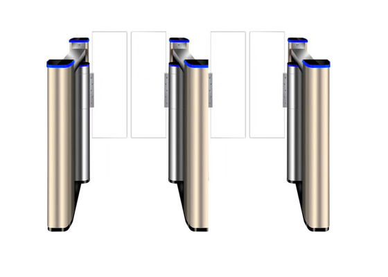 500mm Klappe RS232 SS304 Zugangskontrolle Drehkreuz mit bürstenlosem Hochdrehmomentmotor